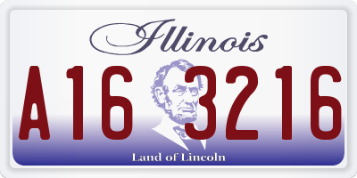 IL license plate A163216