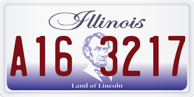 IL license plate A163217