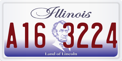 IL license plate A163224