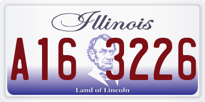 IL license plate A163226