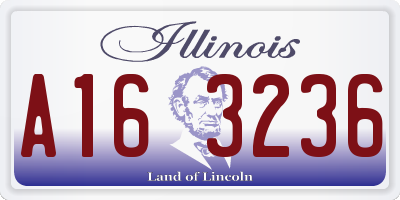 IL license plate A163236