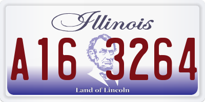 IL license plate A163264
