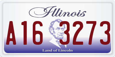 IL license plate A163273