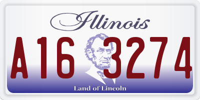 IL license plate A163274