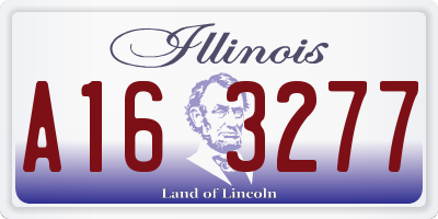 IL license plate A163277