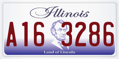 IL license plate A163286