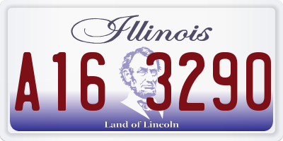 IL license plate A163290