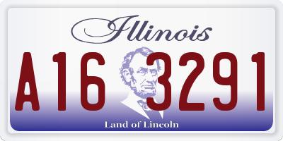 IL license plate A163291