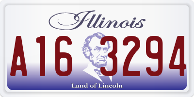 IL license plate A163294