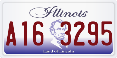 IL license plate A163295