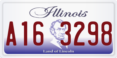 IL license plate A163298