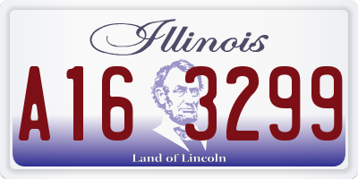 IL license plate A163299