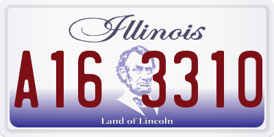 IL license plate A163310