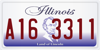 IL license plate A163311