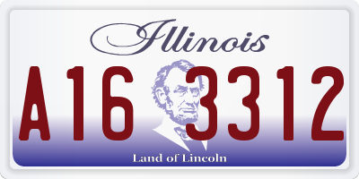 IL license plate A163312