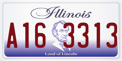 IL license plate A163313