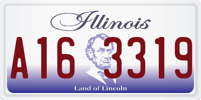 IL license plate A163319