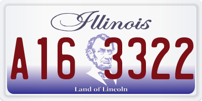 IL license plate A163322