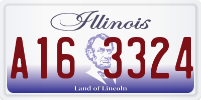 IL license plate A163324