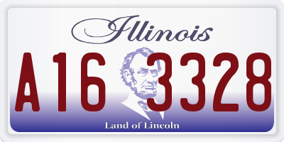 IL license plate A163328