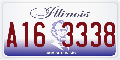 IL license plate A163338