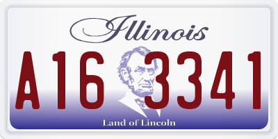 IL license plate A163341