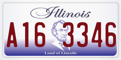 IL license plate A163346