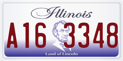 IL license plate A163348