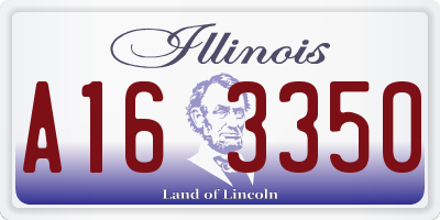 IL license plate A163350