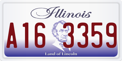 IL license plate A163359