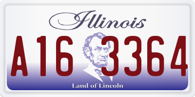 IL license plate A163364