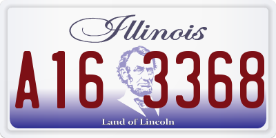 IL license plate A163368