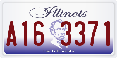 IL license plate A163371