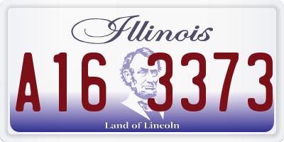 IL license plate A163373