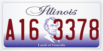 IL license plate A163378
