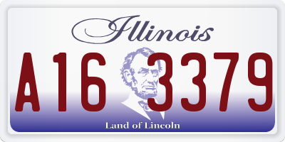IL license plate A163379