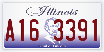 IL license plate A163391