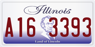 IL license plate A163393