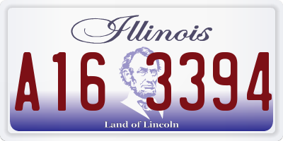 IL license plate A163394