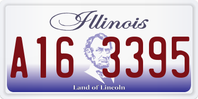 IL license plate A163395