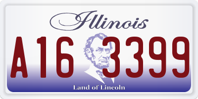 IL license plate A163399