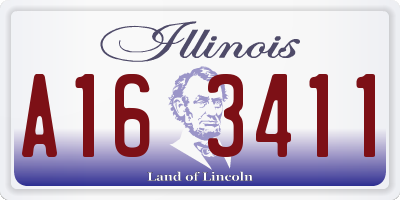 IL license plate A163411