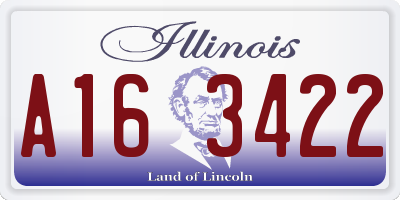 IL license plate A163422