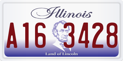 IL license plate A163428