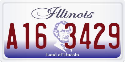 IL license plate A163429