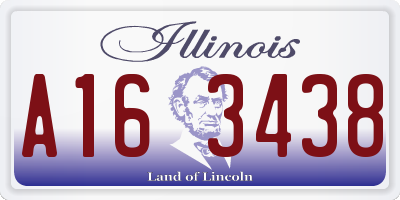 IL license plate A163438
