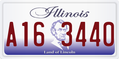 IL license plate A163440
