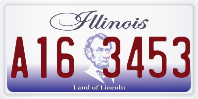 IL license plate A163453