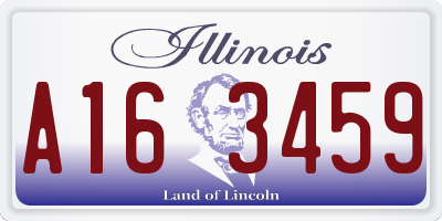 IL license plate A163459