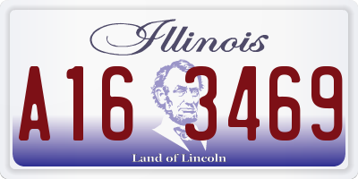 IL license plate A163469